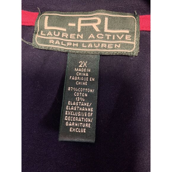 Lauren Ralph Lauren Active Cotton Striped Jacket Lightweight Casual - Picture 4 of 7